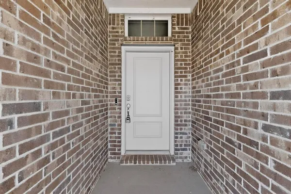 a view of a brick wall