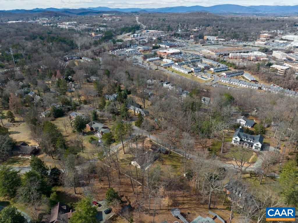 1644 St Annes Road Charlottesville, VA 22901 - Photo 55 of 58 an aerial view of residential houses with outdoor space and trees