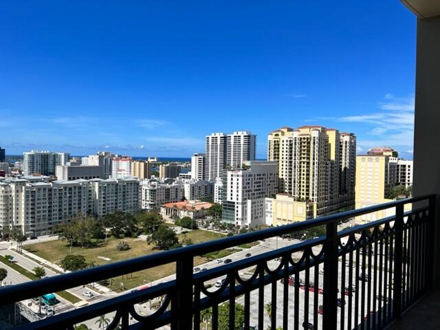 550 Okeechobee Boulevard, Unit MPH02 West Palm Beach, FL 33401 - Photo 19 of 32 a view of a city from a balcony with outdoor seating