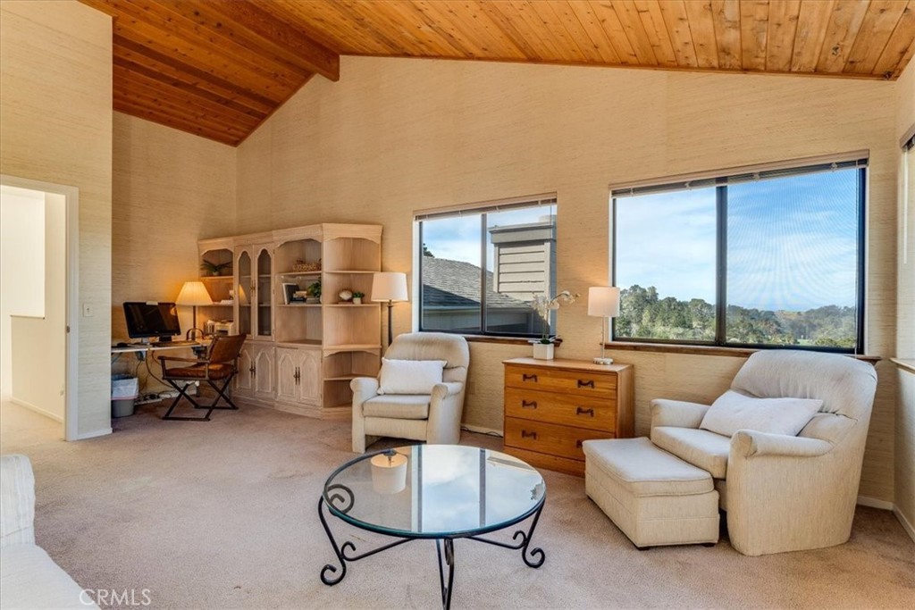 3171 Rogers Road Cambria, CA 93428 - Photo 44 of 73 a living room with furniture couches and a flat screen tv