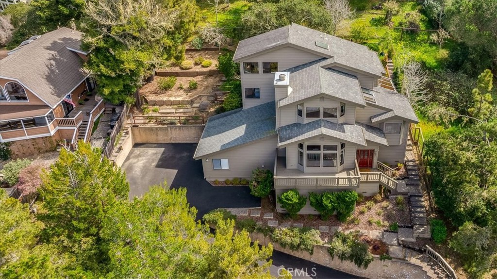 3171 Rogers Road Cambria, CA 93428 - Photo 73 of 73 an aerial view of a house with yard and green space