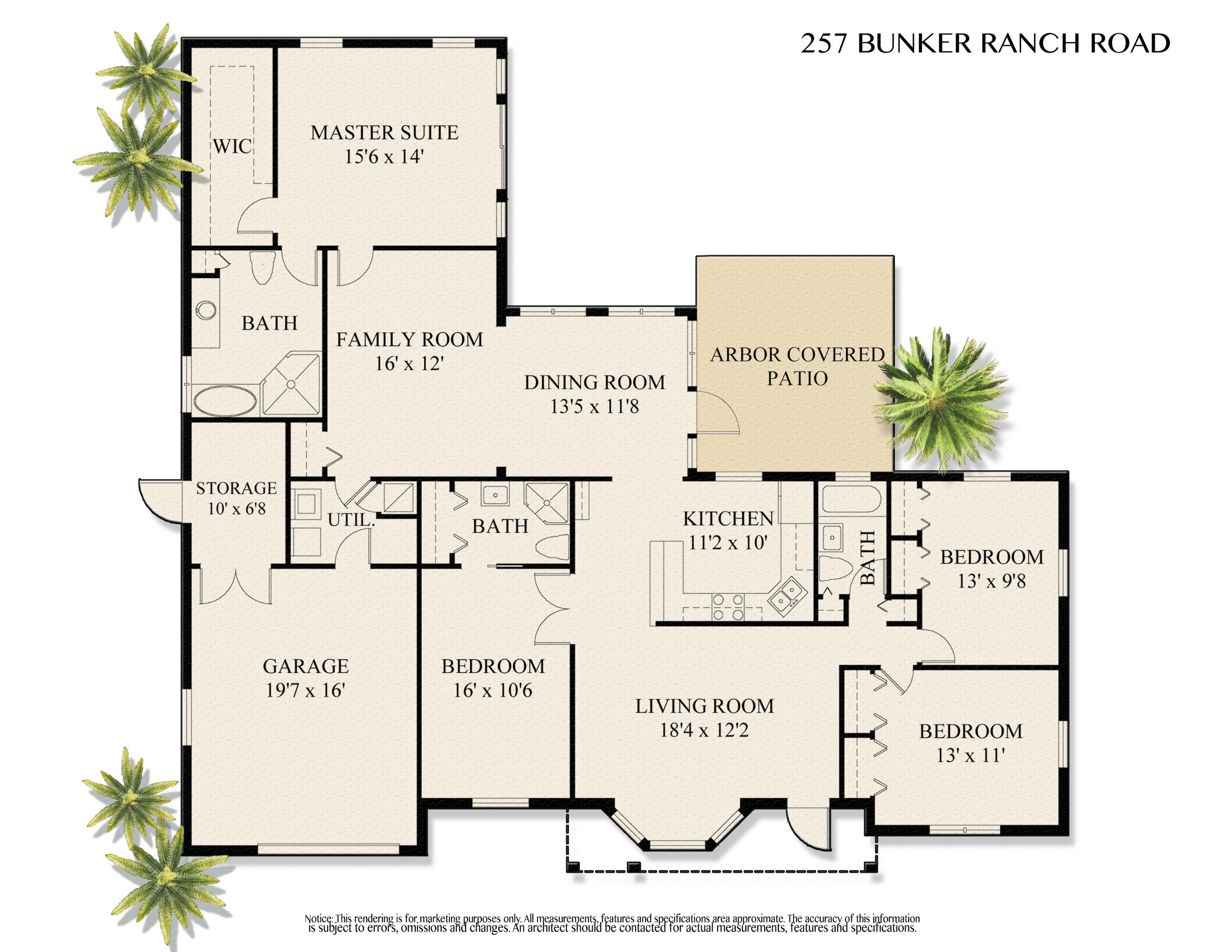 257 Bunker Ranch Road West Palm Beach, FL 33405 - Photo 13 of 13 Floor Plan