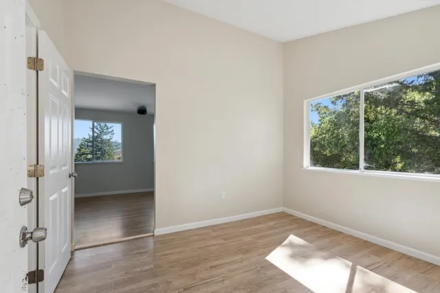 wooden floor in a room