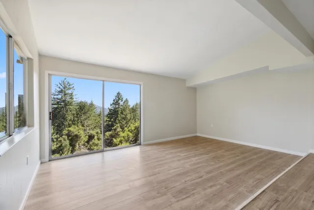 front view of a house with a trees