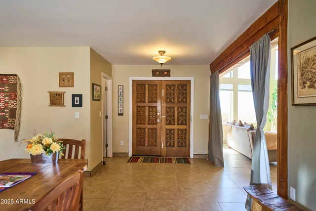 a view of outdoor space with seating