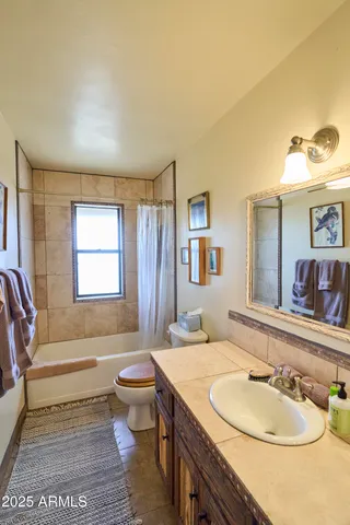 a view of city and mountain