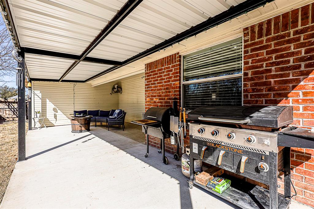 10812 Lilry Road Waco, TX 76708 - Photo 22 of 25 View of patio / terrace with an outdoor hangout area and a grill