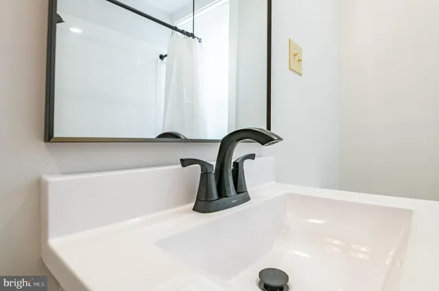 a close view of sink