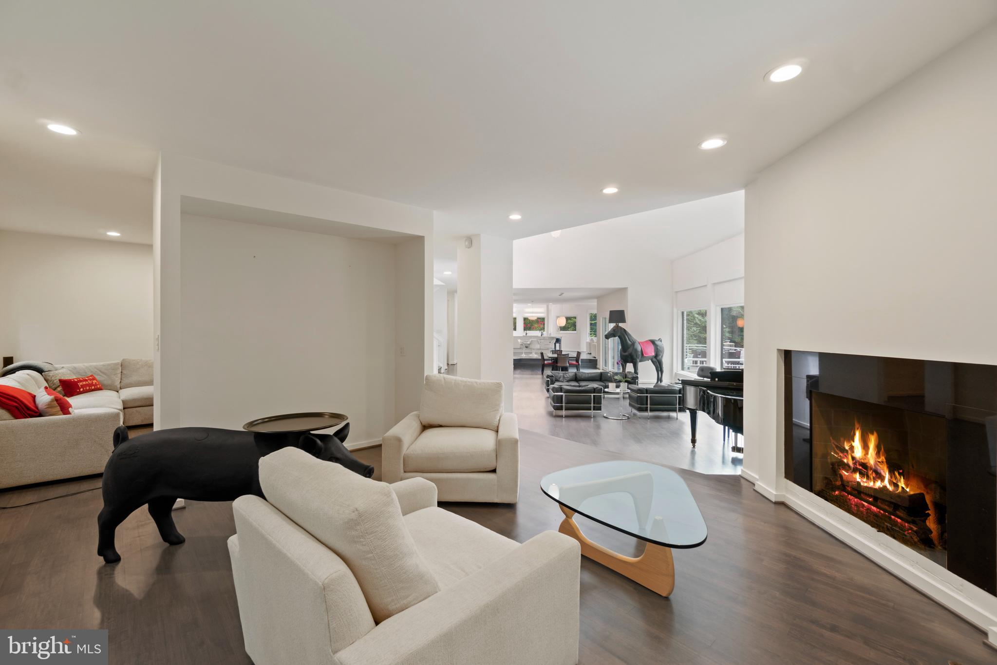 7545 Potomac Fall Road McLean, VA 22102 - Photo 14 of 56 Reading room with fireplace