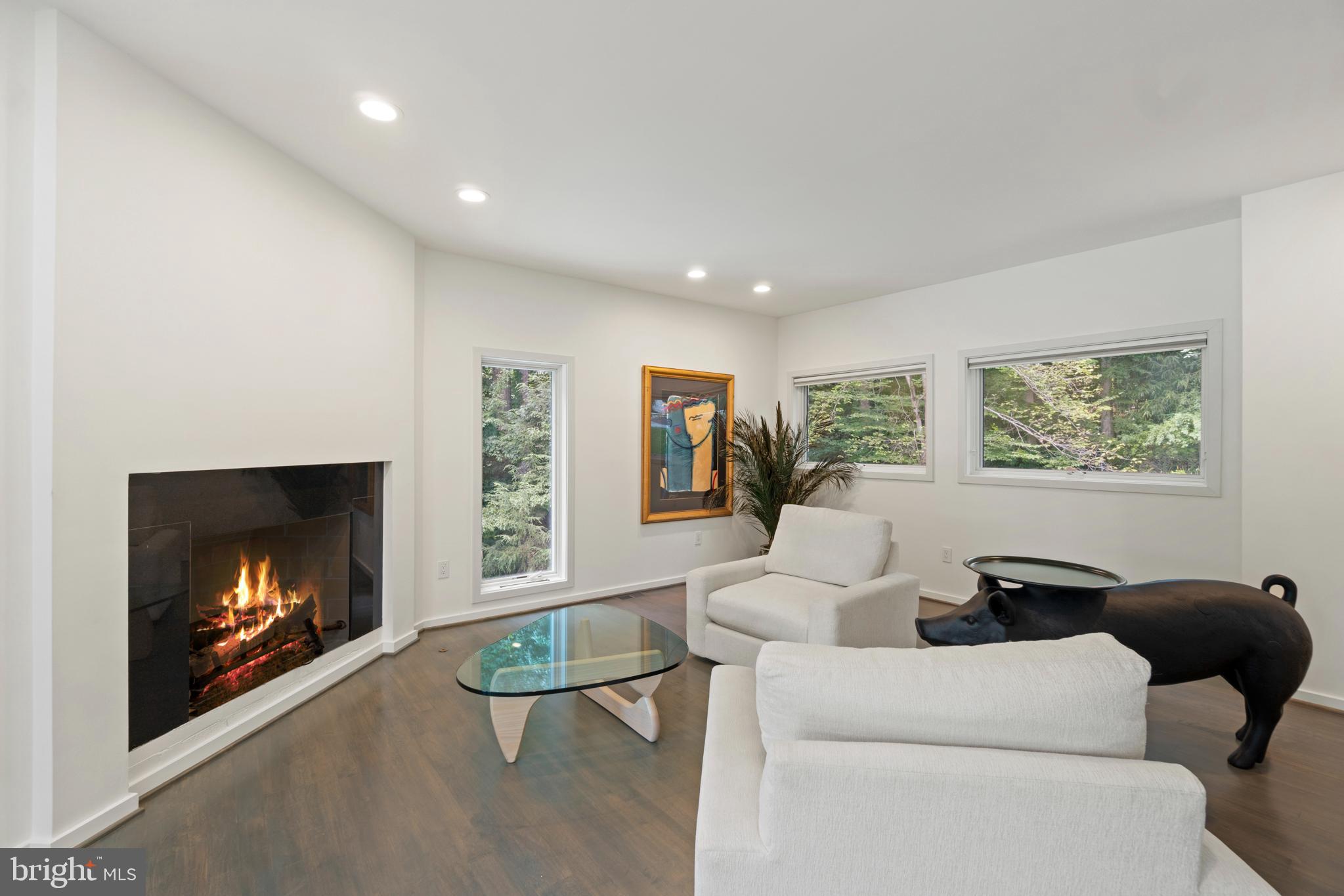 7545 Potomac Fall Road McLean, VA 22102 - Photo 15 of 56 Reading room with fireplace