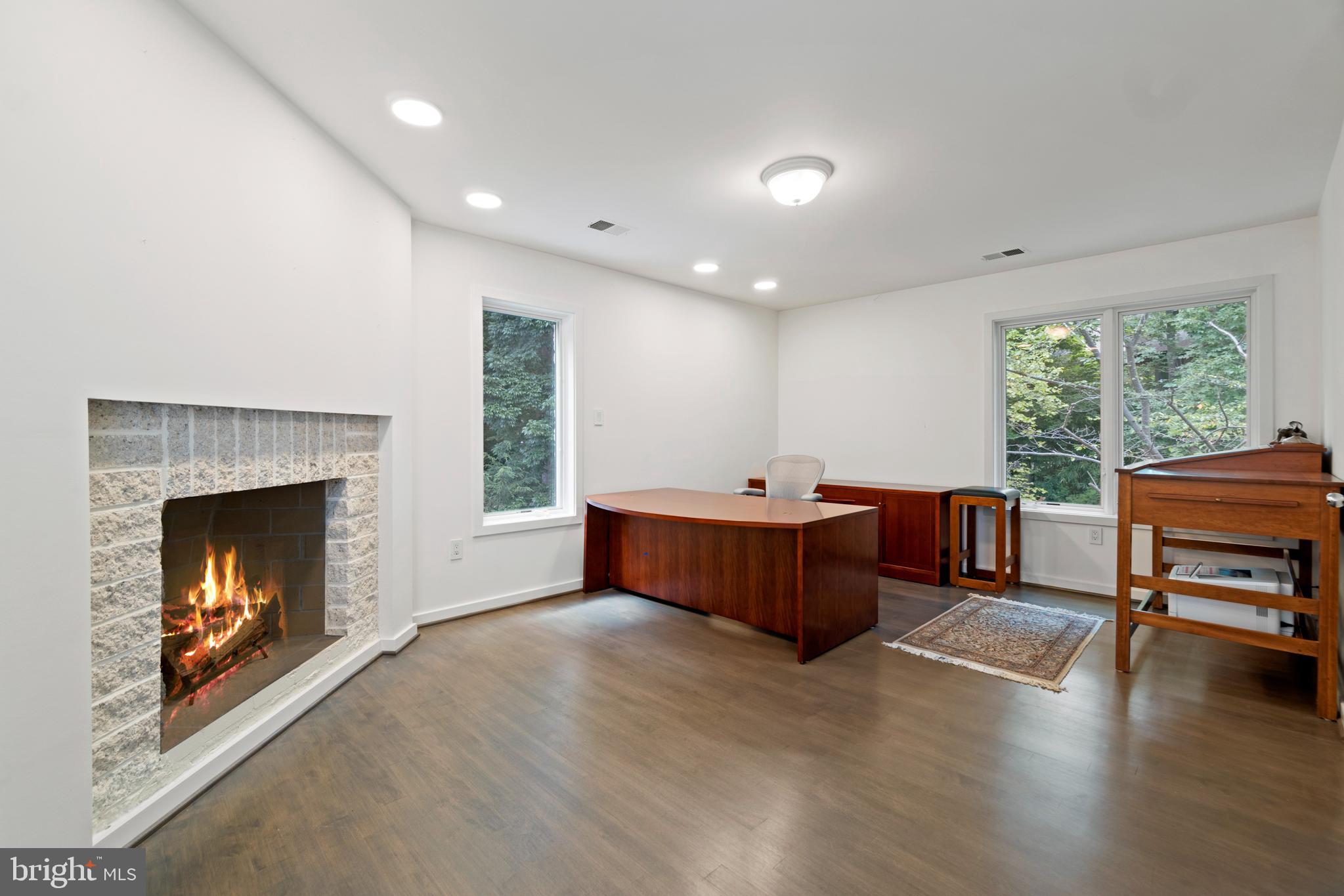 7545 Potomac Fall Road McLean, VA 22102 - Photo 40 of 56 Office with fireplace