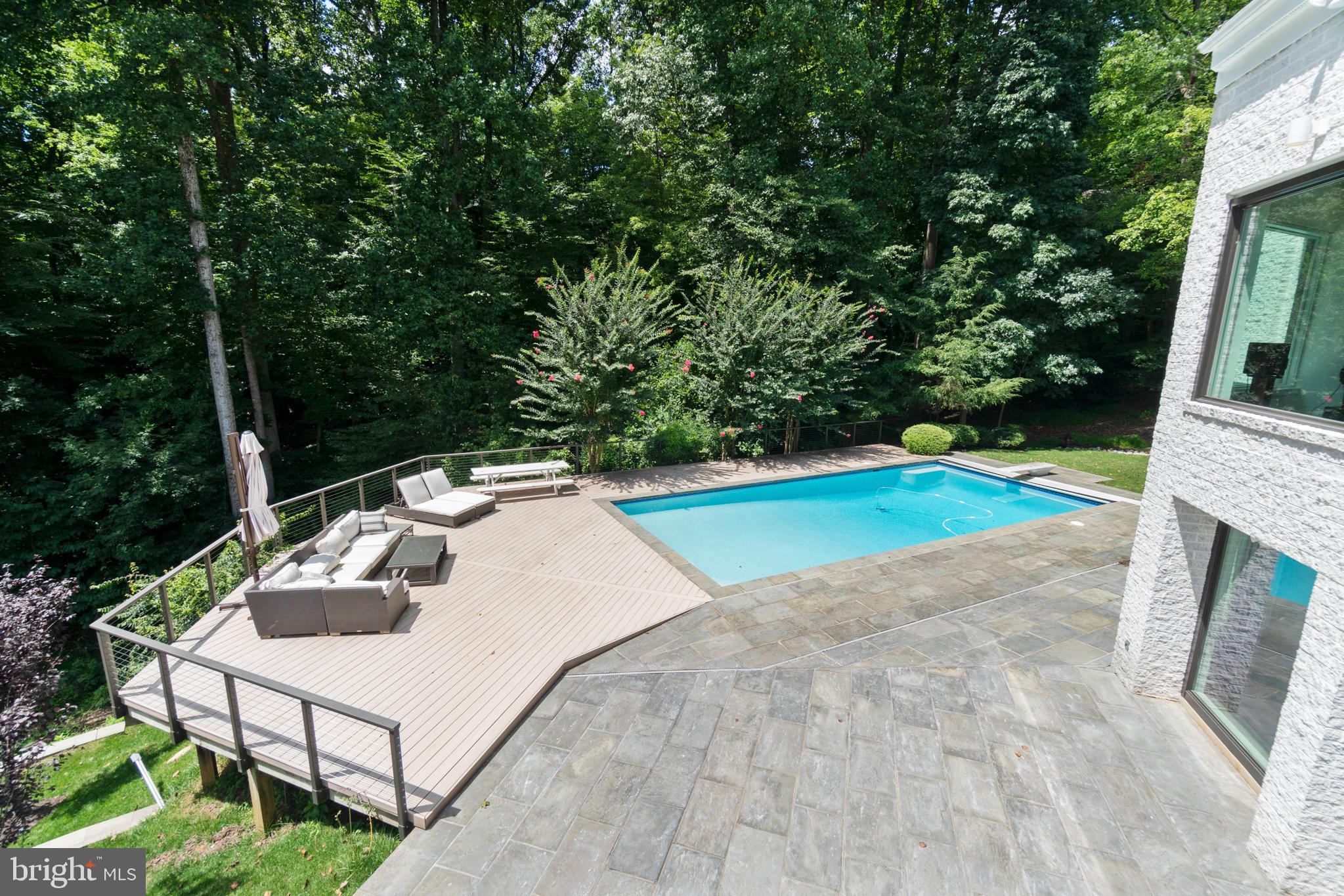 7545 Potomac Fall Road McLean, VA 22102 - Photo 49 of 56 View of pool from main level deck
