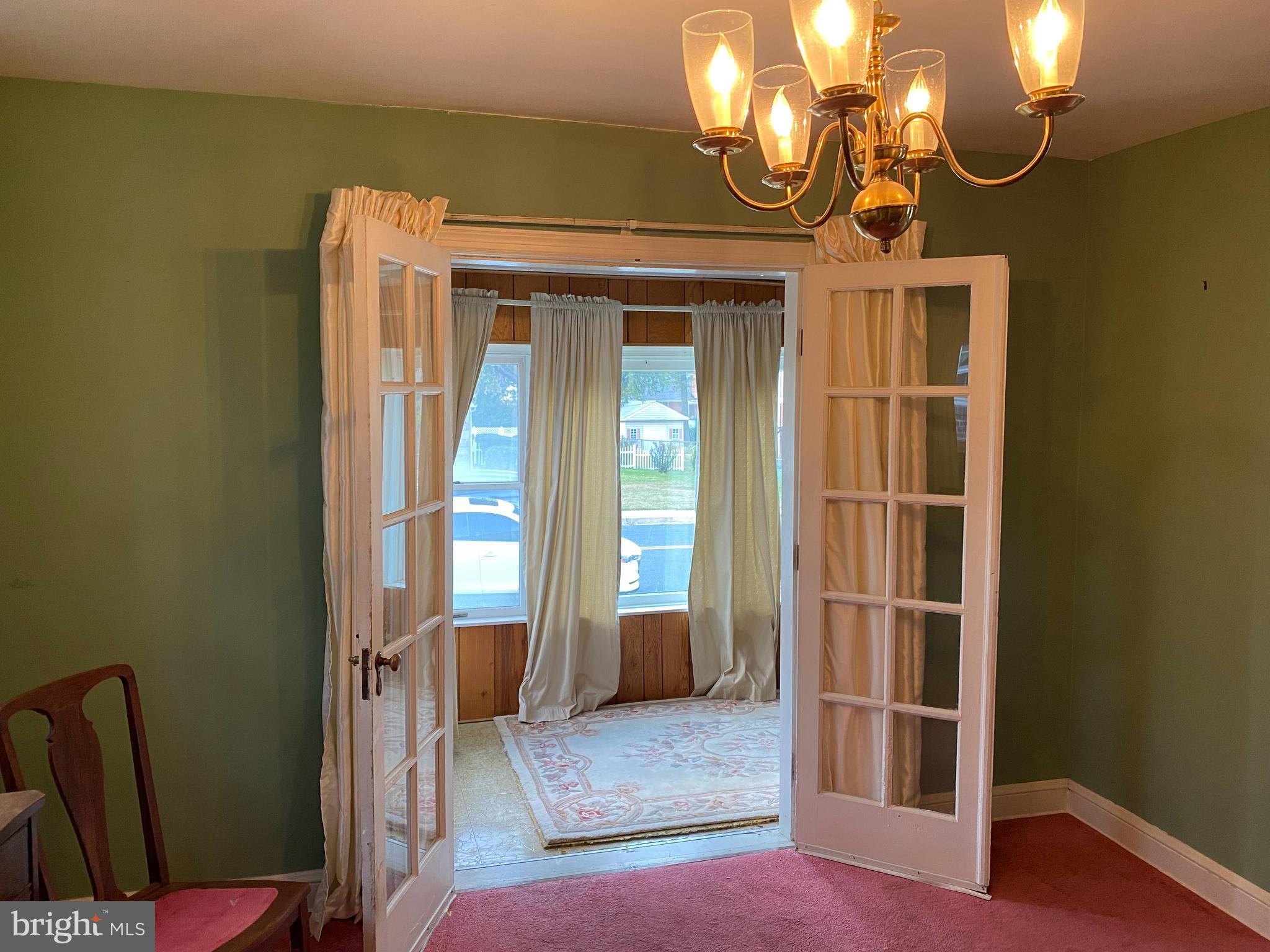 8003 Old Harford Road Baltimore, MD 21234 - Photo 18 of 74 French Doors Leading to Sunroom