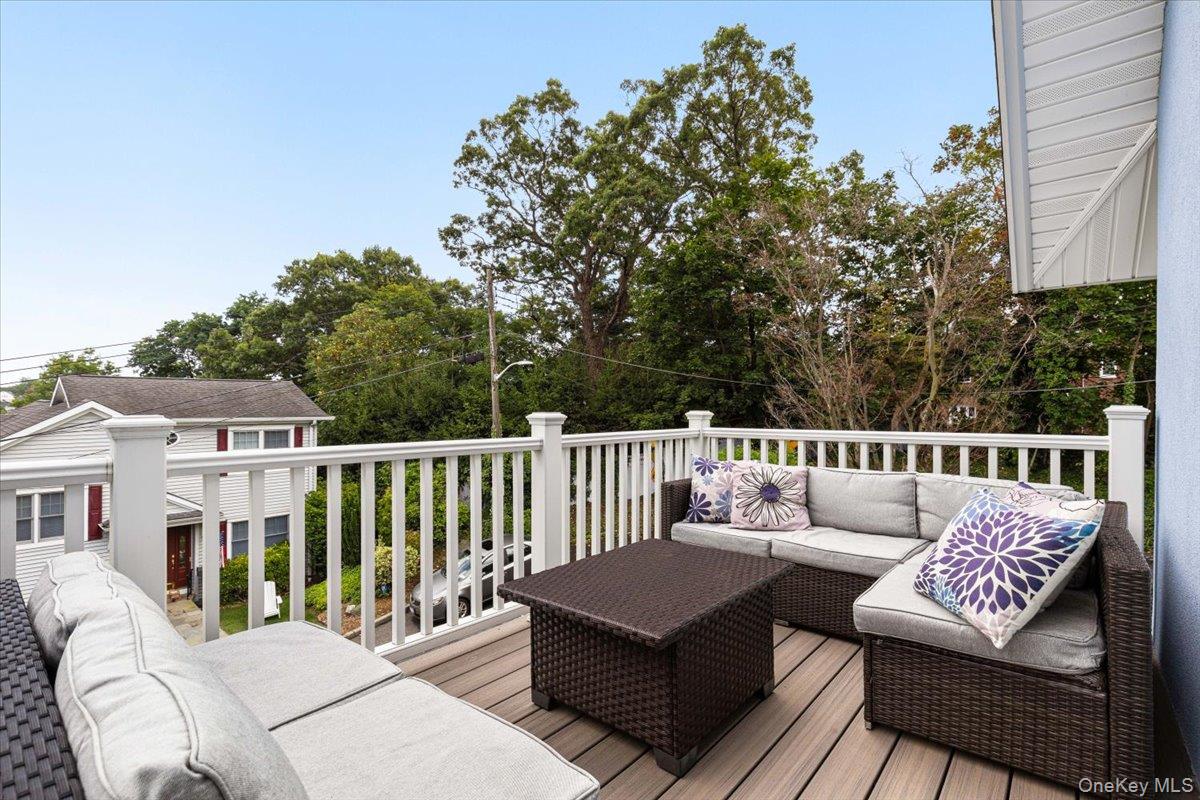 13 Harrison Street Tuckahoe, NY 10707 - Photo 31 of 44 a view of a two chairs in the deck