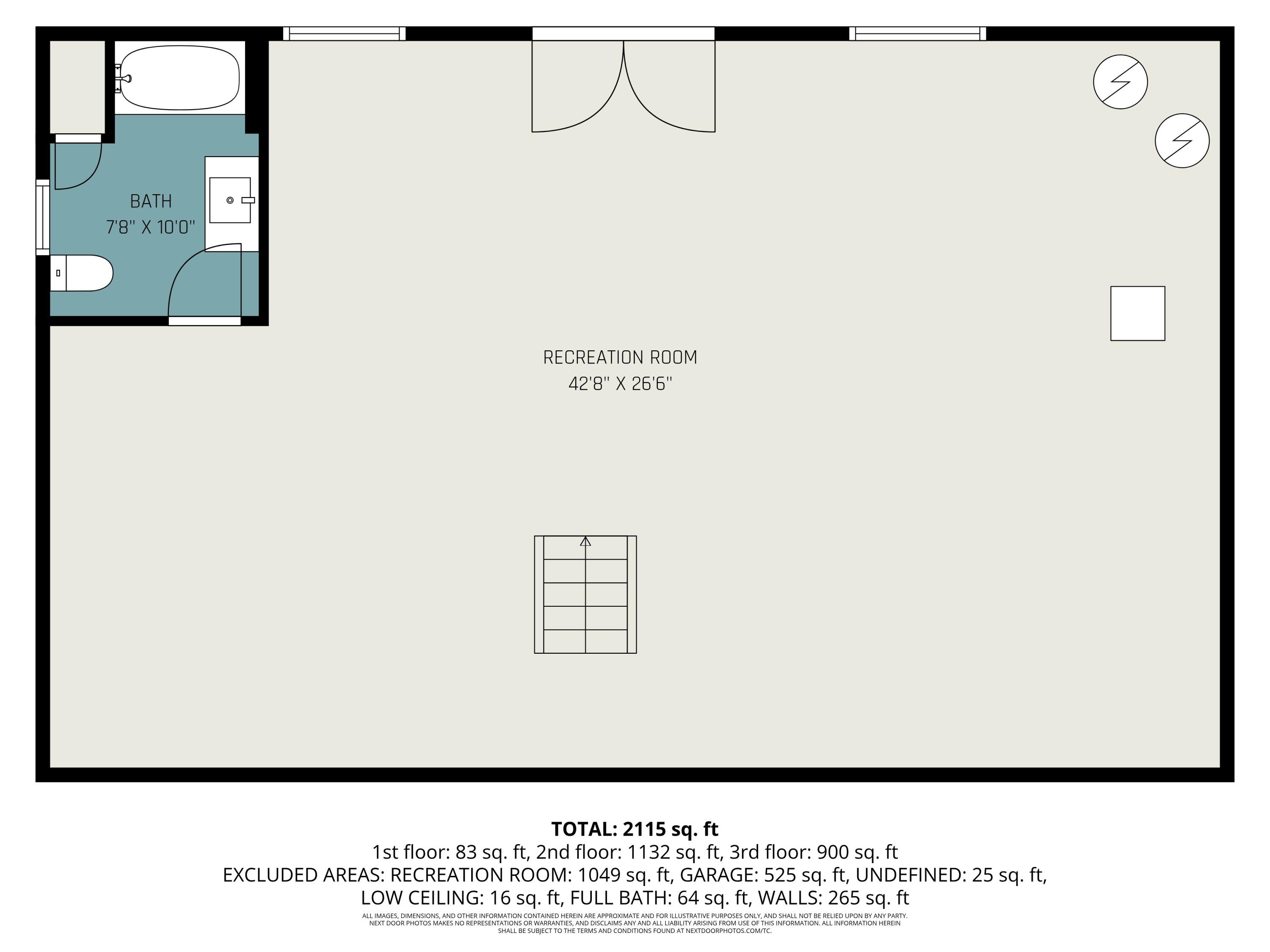 619 South Amber Road Scottville, MI 49454 - Photo 41 of 41 Basement Floor Plan