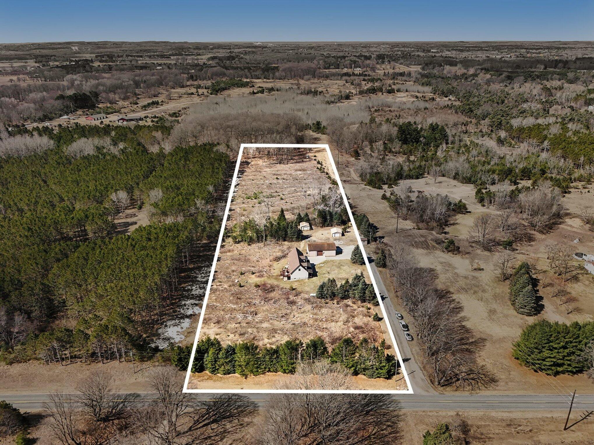 619 South Amber Road Scottville, MI 49454 - Photo 6 of 41 Property Line - 10 acres