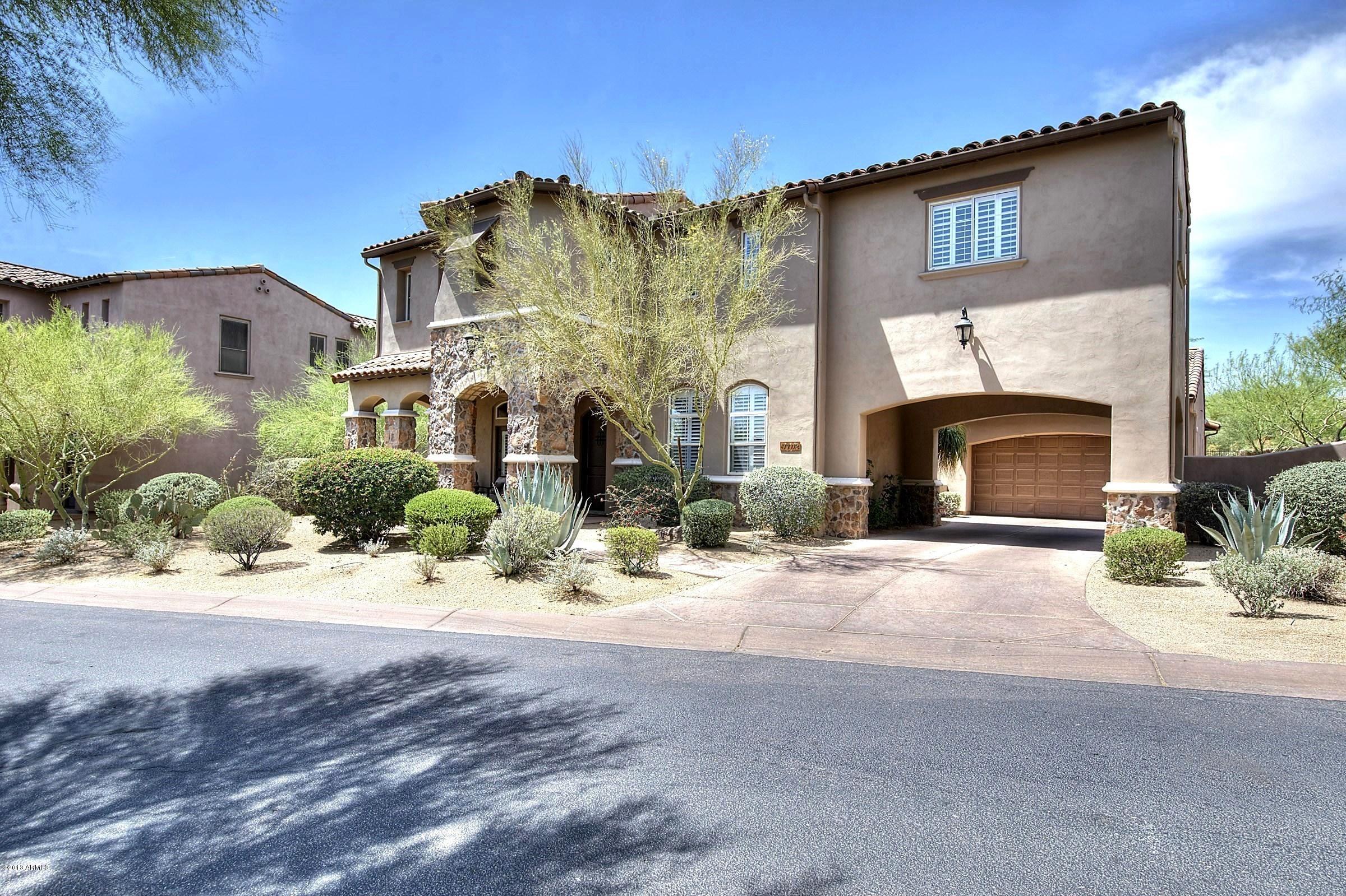9702 East Mountain Spring Road Scottsdale, AZ 85255 - Photo 1 of 28 Front View Elevation