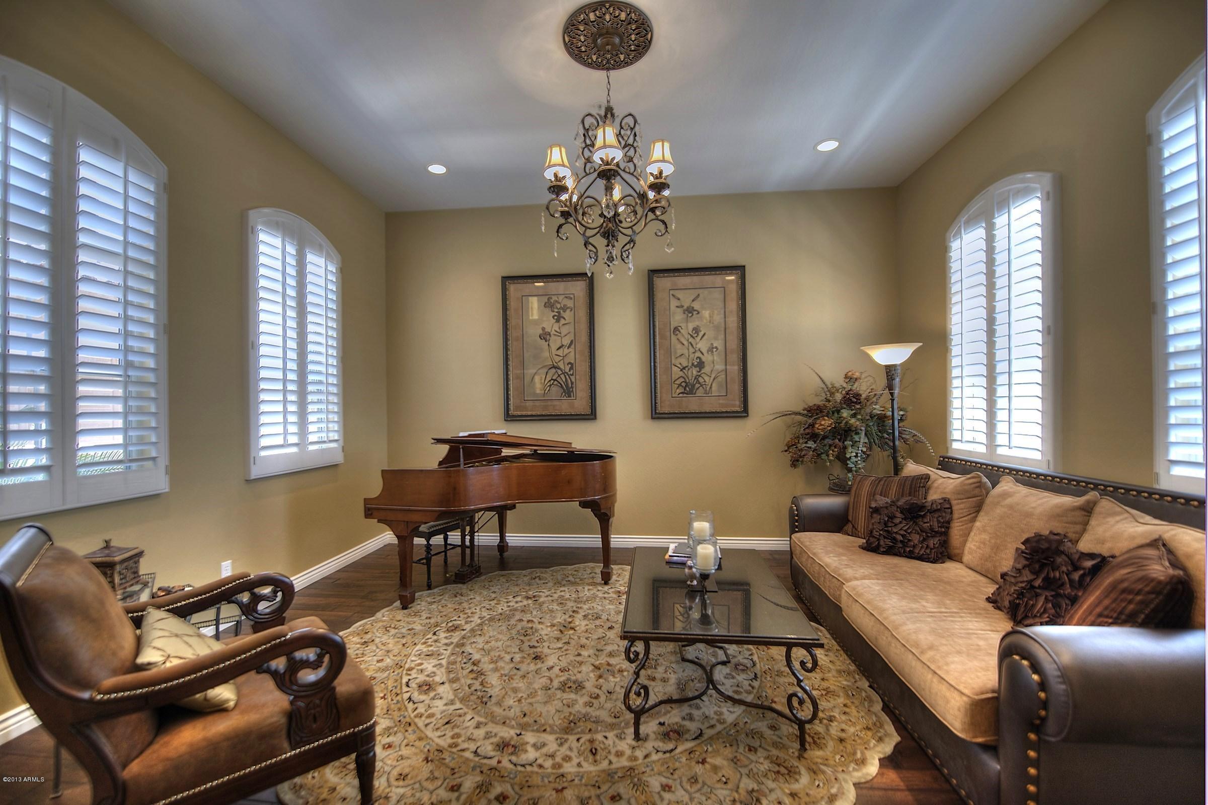 9702 East Mountain Spring Road Scottsdale, AZ 85255 - Photo 15 of 28 Elegant Living Room