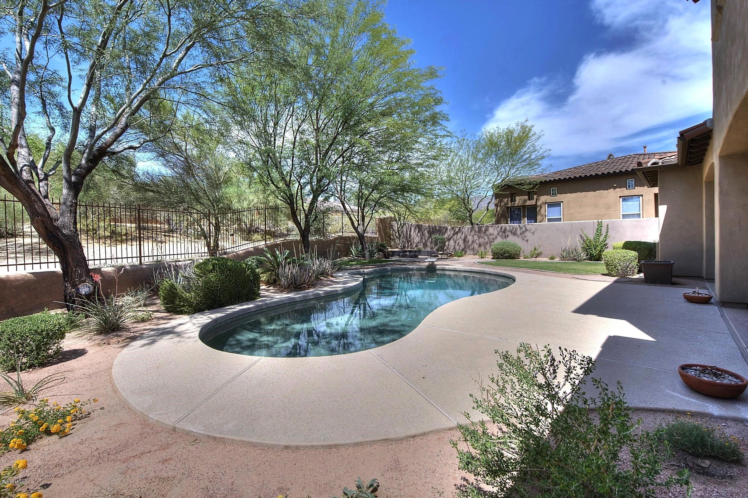 9702 East Mountain Spring Road Scottsdale, AZ 85255 - Photo 25 of 28 025_Sparkling Pool View