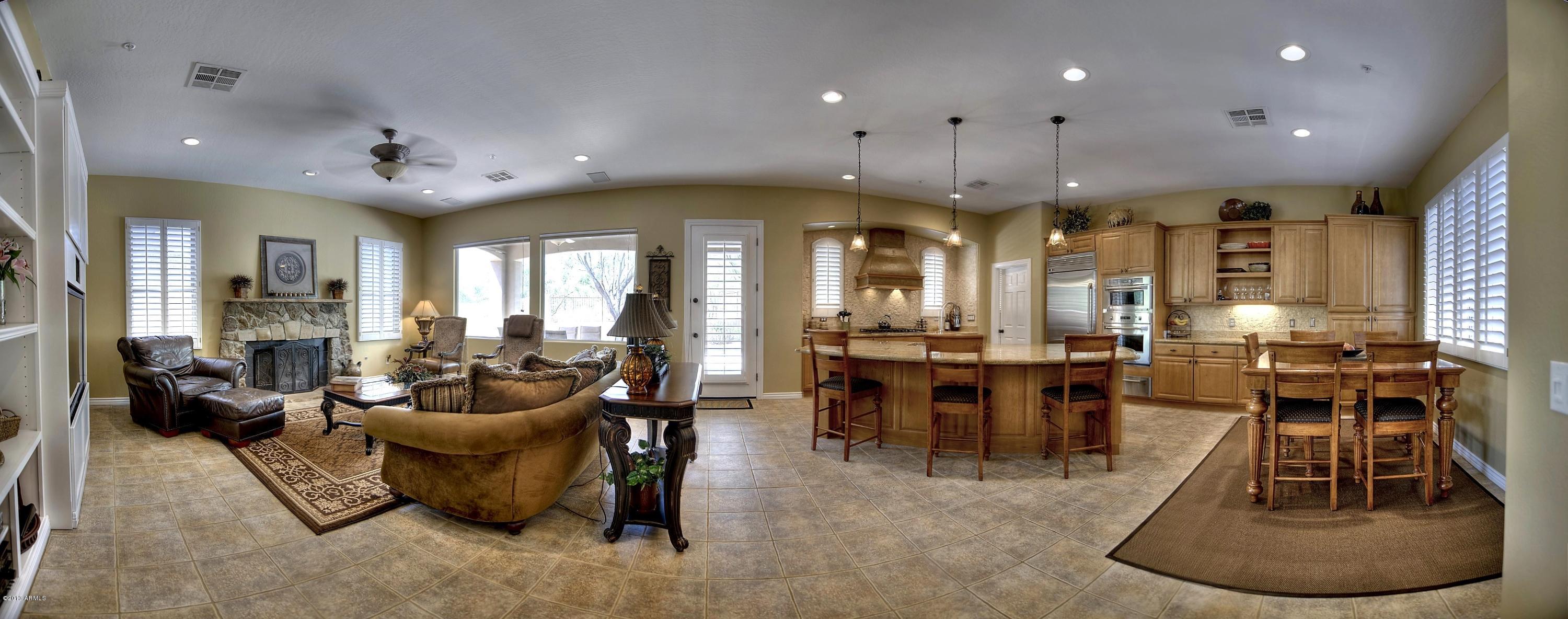 9702 East Mountain Spring Road Scottsdale, AZ 85255 - Photo 6 of 28 Family Room-open to Kitchen