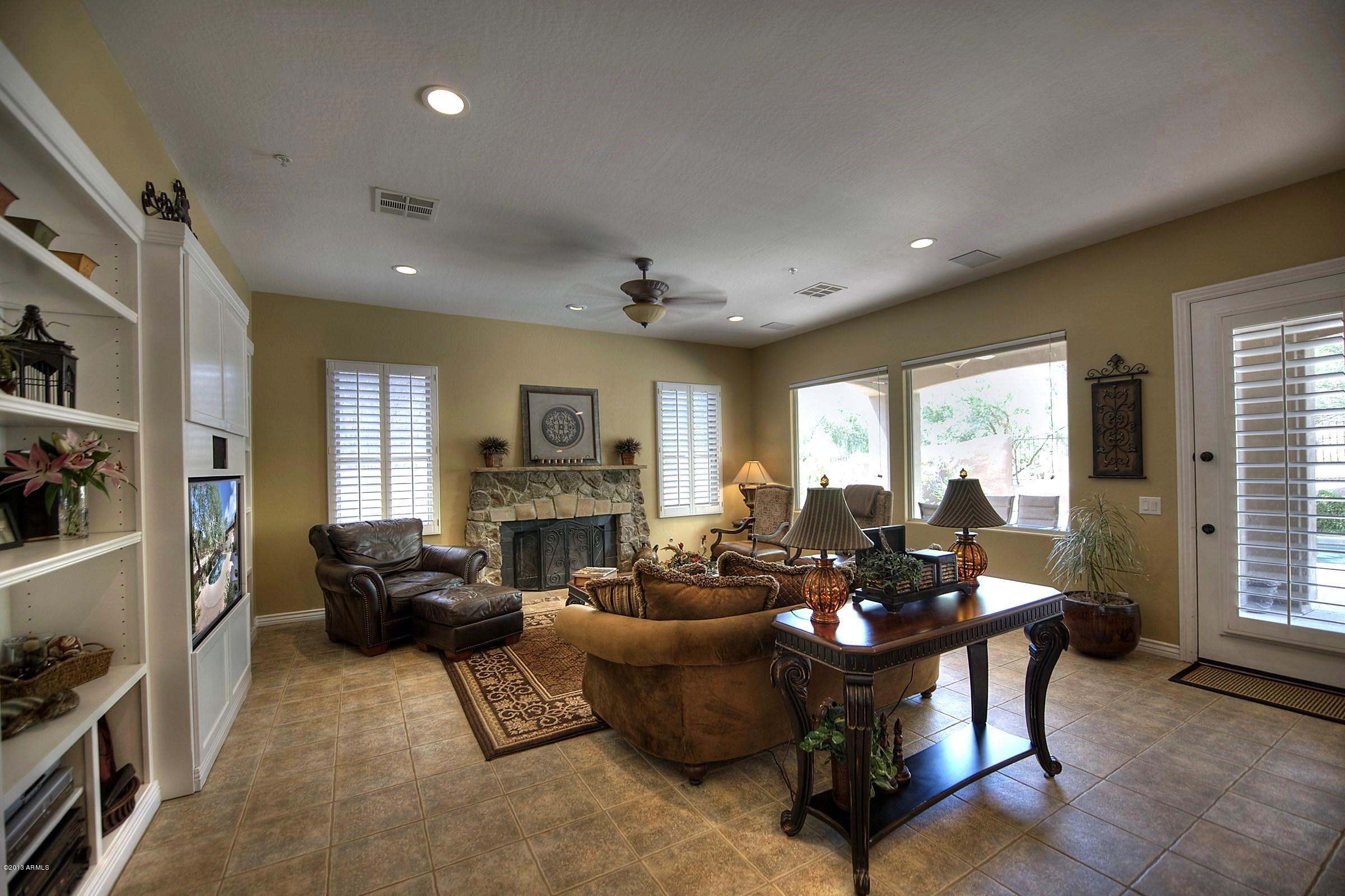 9702 East Mountain Spring Road Scottsdale, AZ 85255 - Photo 8 of 28 Huge Family Room with views of Yard