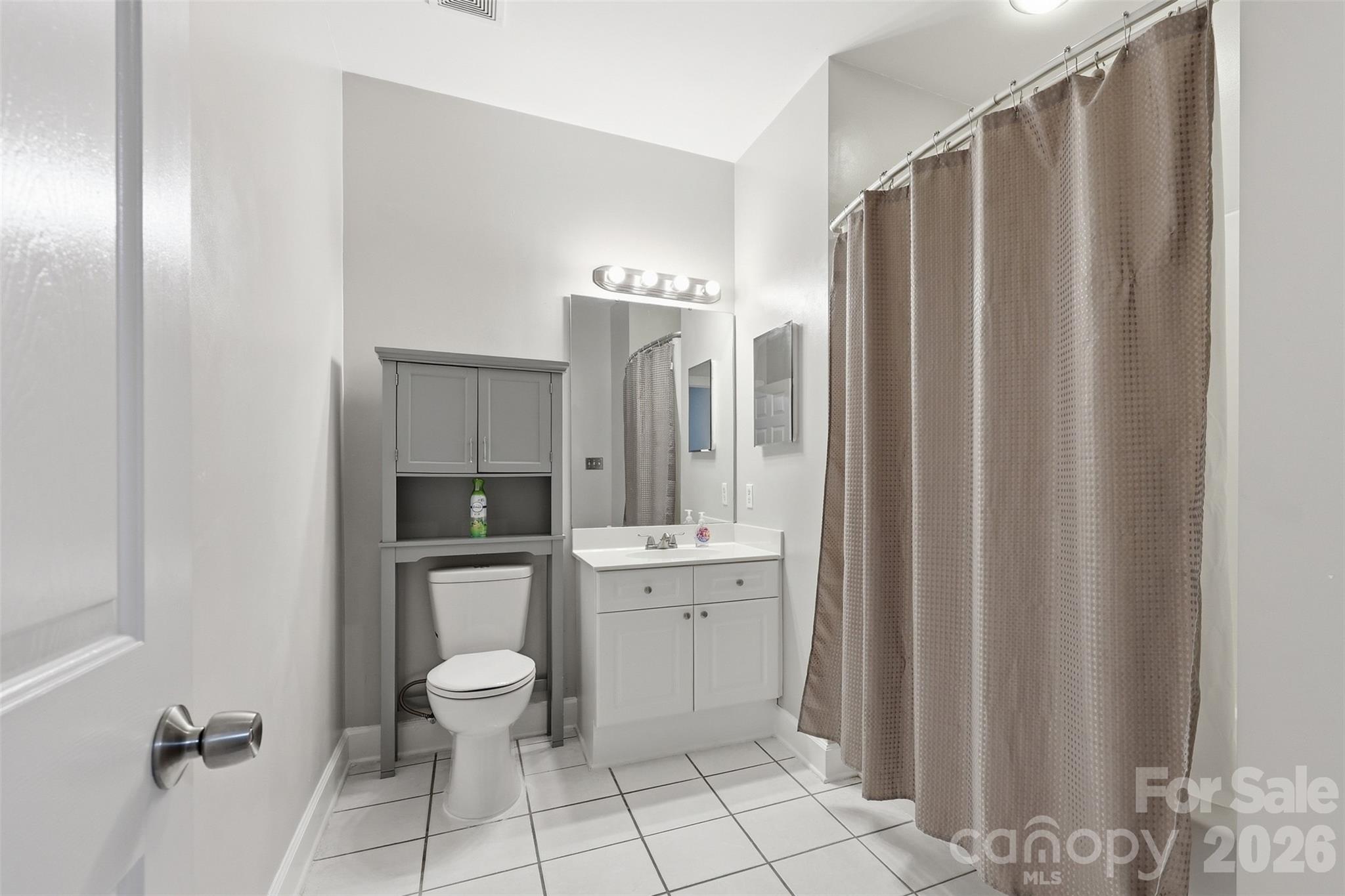 9054 Meadow Vista Road Charlotte, NC 28213 - Photo 21 of 30 a bathroom with a toilet a sink and a mirror