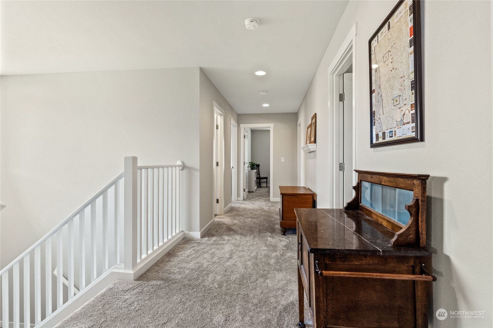 19012 123rd Avenue Southeast Renton, WA 98058 - Photo 22 of 40 a living room with furniture and a fireplace