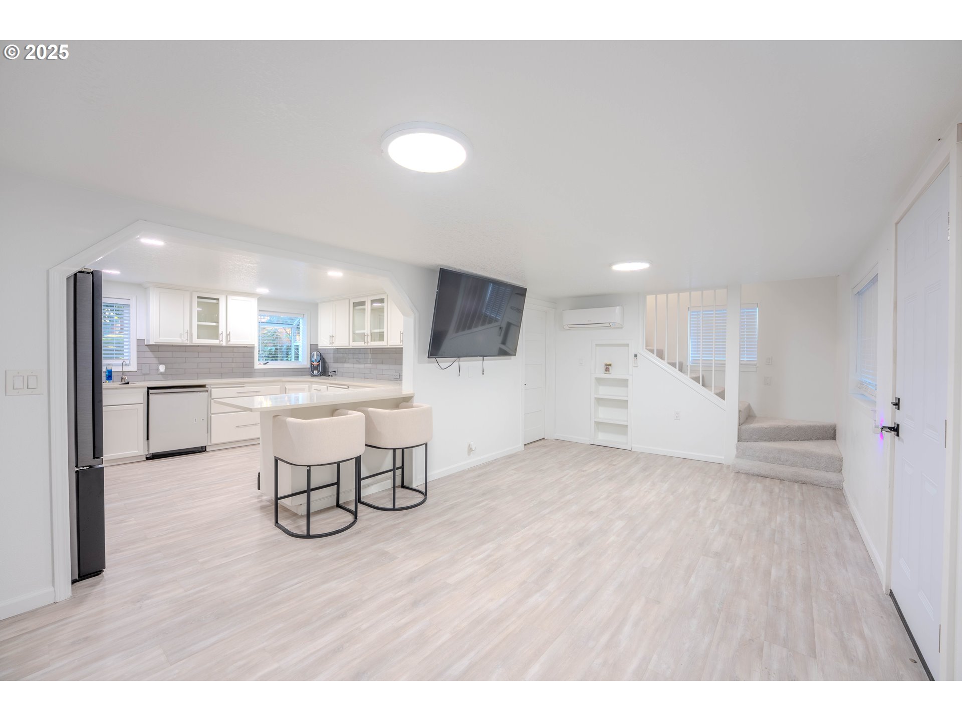 15550 Southeast Tickle Creek Road Boring, OR 97009 - Photo 4 of 13 a view of kitchen with furniture and wooden floor