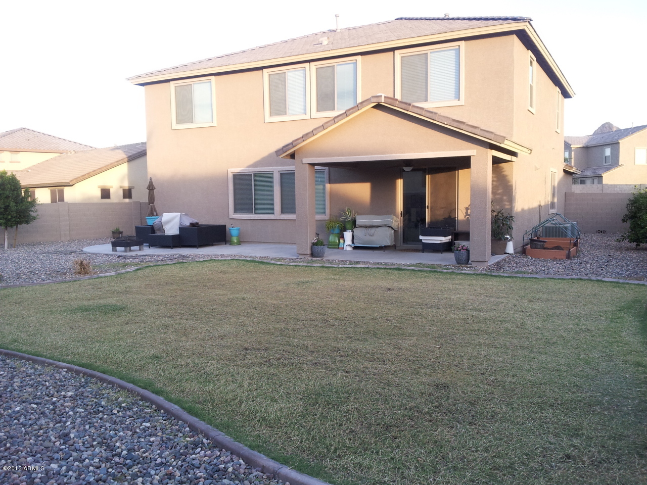 5413 West Bajada Road Phoenix, AZ 85083 - Photo 25 of 29 Back Yard -grassy area & garden
