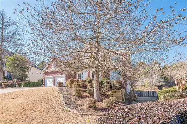 a front view of a house with a entrance