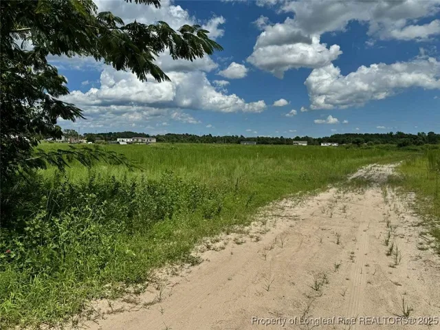 a view of a lake with a big yard