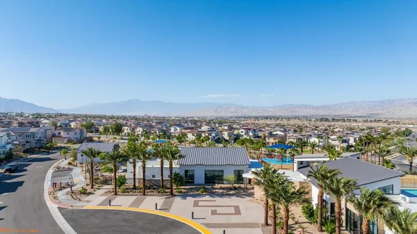 an aerial view of a city