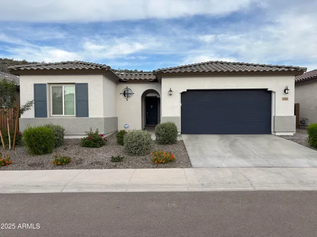 a front view of a house