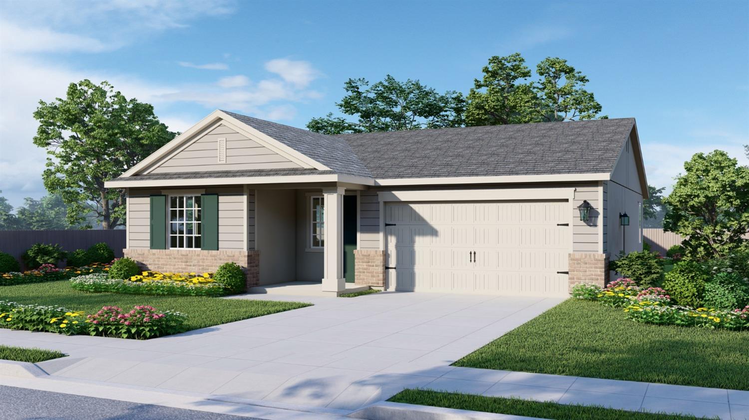 1231 Peters Road Madera, CA 93636 - Photo 1 of 1 a front view of a house with a yard garage and outdoor seating