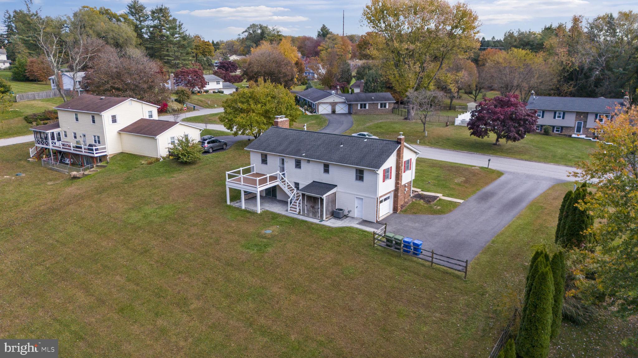 2502 Fox Road Fallston, MD 21047 - Photo 49 of 59 an aerial view of a house with garden space and a patio