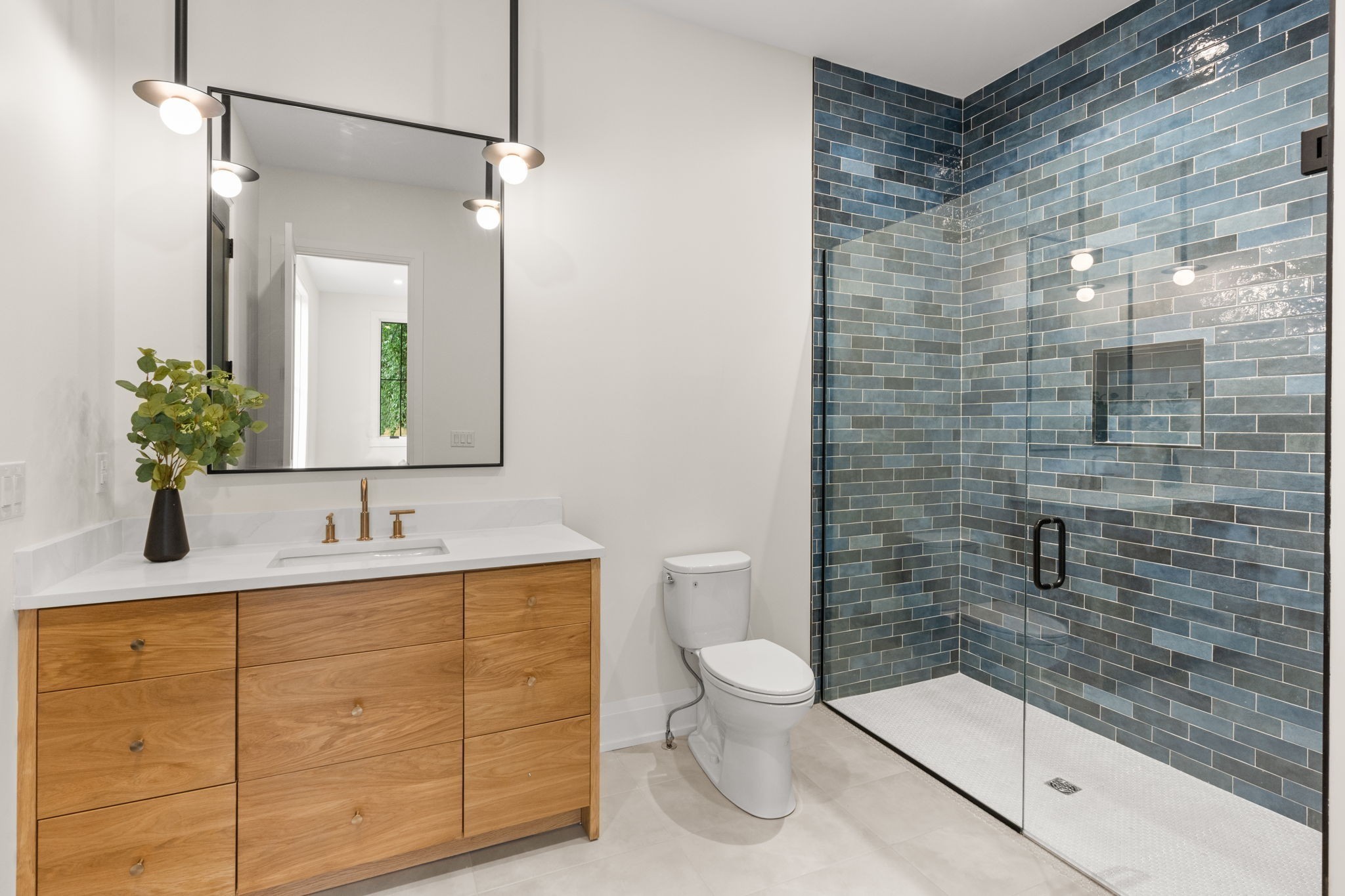 2915 Compton Road Nashville, TN 37215 - Photo 30 of 75 a bathroom with a granite countertop sink a toilet and mirror