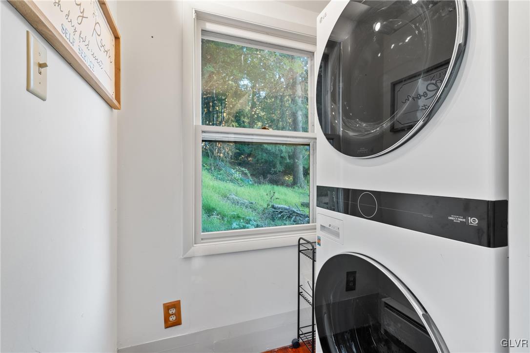 3225 Jordan Road Orefield, PA 18069 - Photo 20 of 50 a view of a hallway with washer and dryer