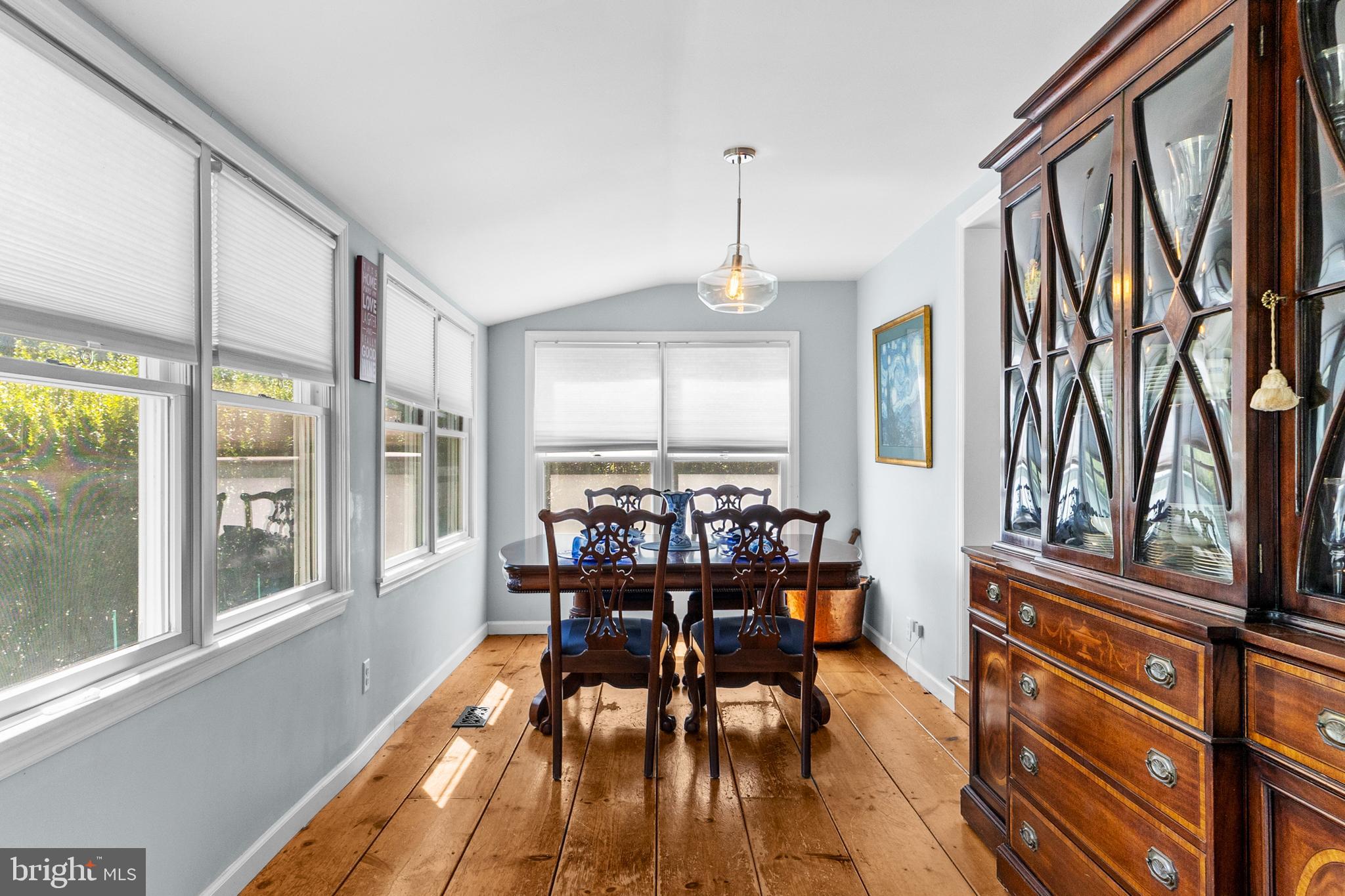 72 Poor Farm Road Pennington, NJ 08534 - Photo 16 of 38 a view of a dining room with furniture window and outside view