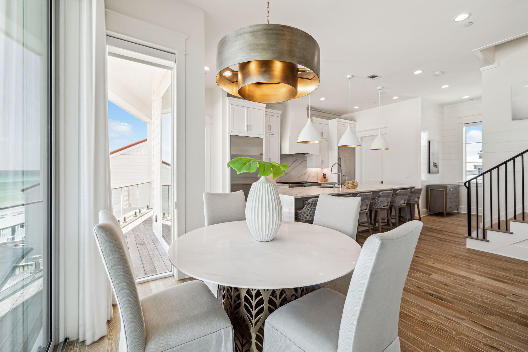 323 Pompano St Inlet Beach Inlet Beach, FL 32461 - Photo 18 of 79 a view of a dining room with furniture and wooden floor