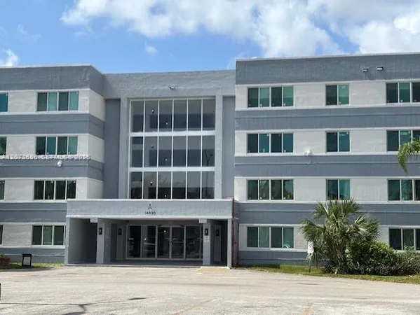 a view of a building with a window