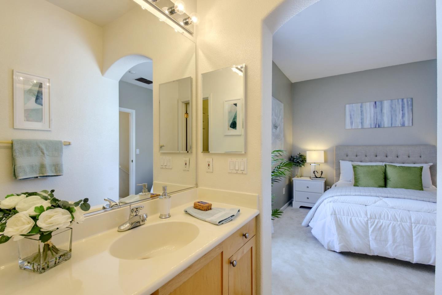 842 Wind Walk Milpitas, CA 95035 - Photo 19 of 45 a bedroom with a bed and a couch