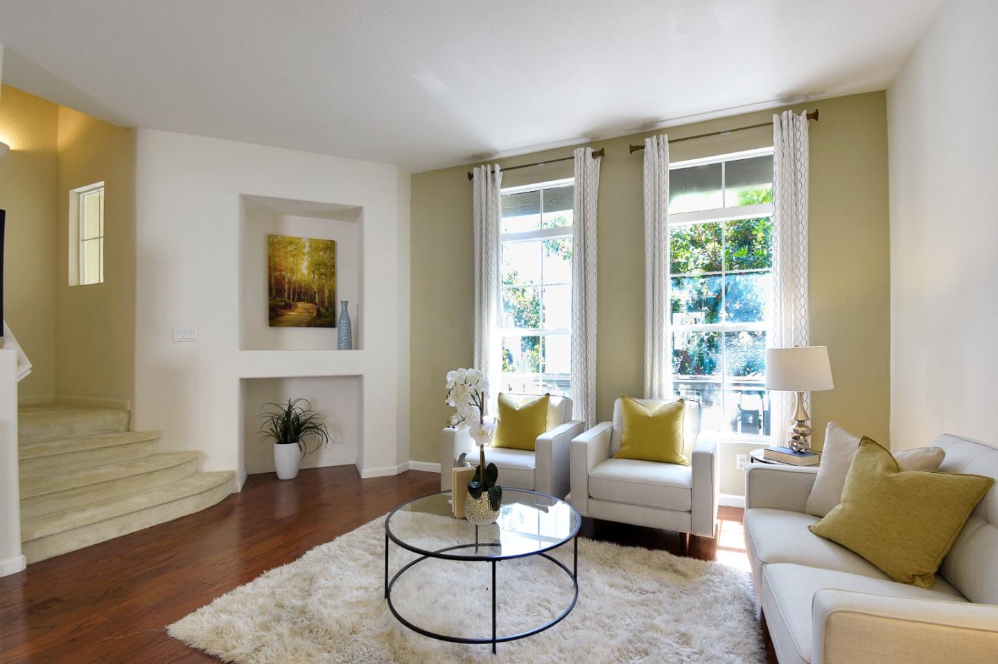842 Wind Walk Milpitas, CA 95035 - Photo 4 of 45 a living room with furniture and a wooden floor