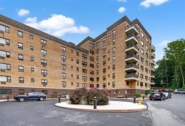 a front view of a building