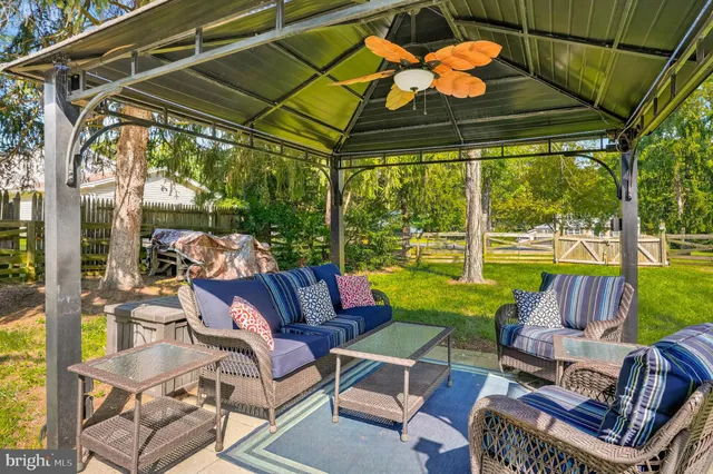 a view of yard with patio