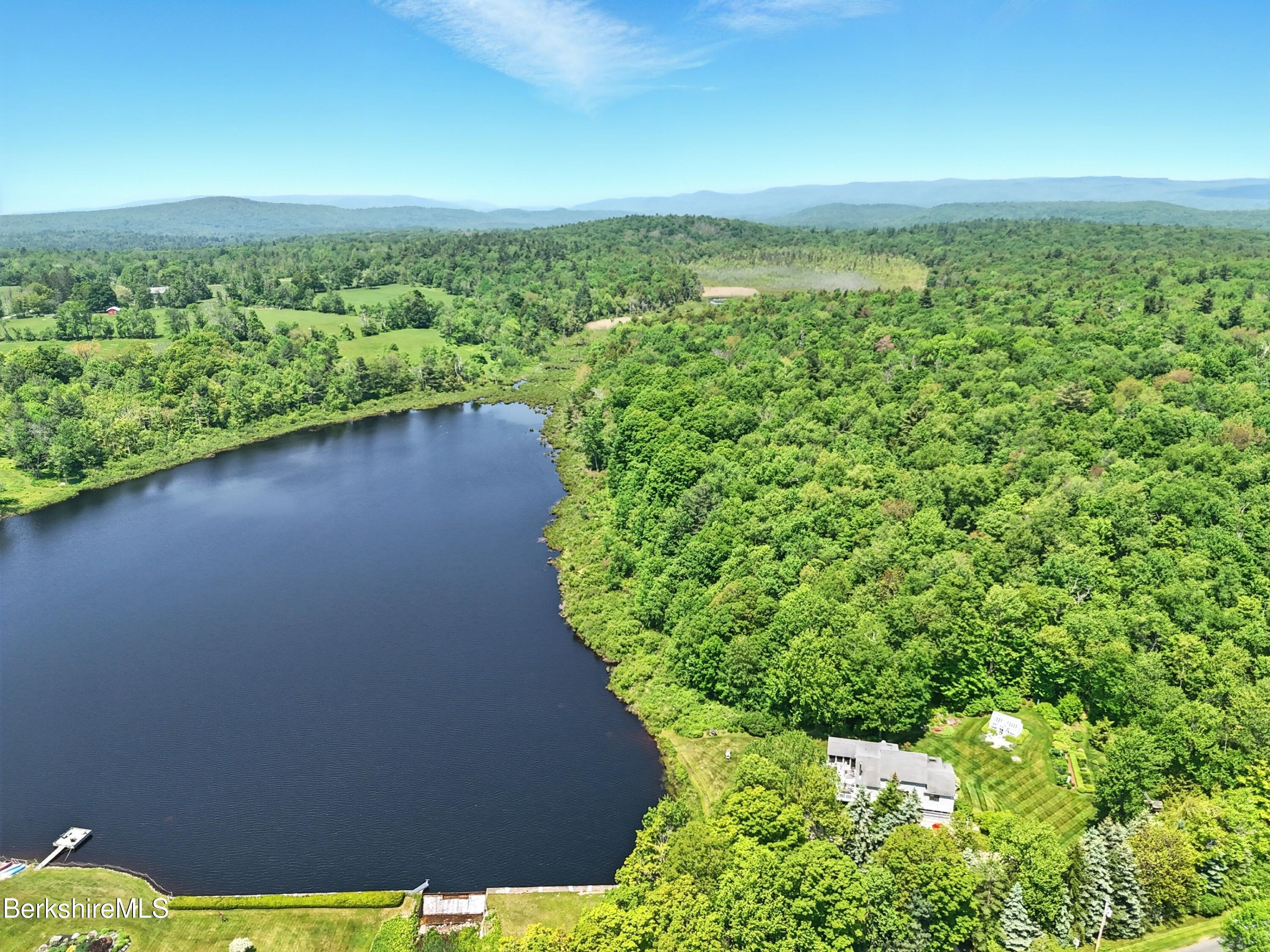 0 West Street Sandisfield, MA 01255 - Photo 6 of 16 a view of a lake with a yard