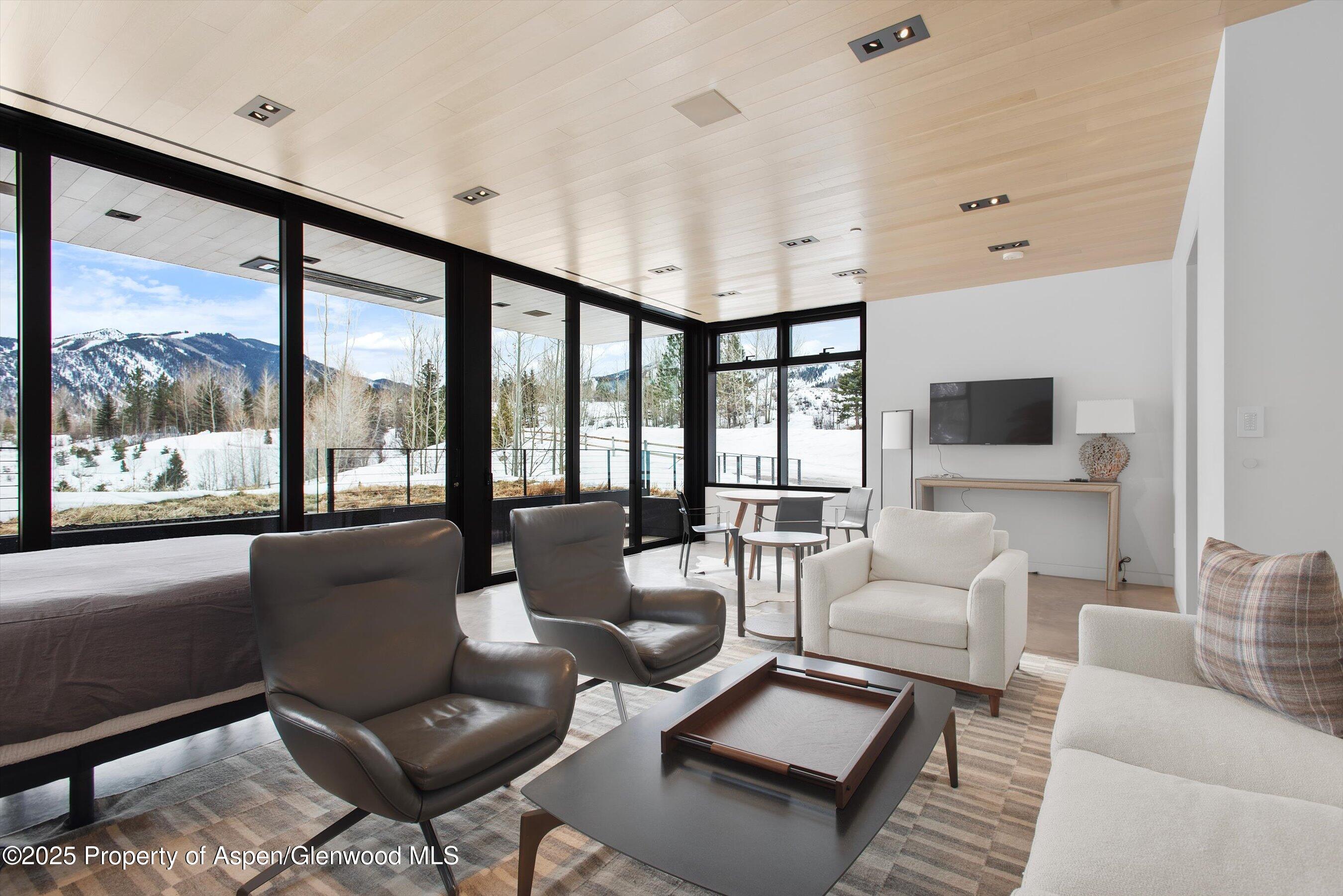 276 Coach Road Aspen, CO 81611 - Photo 52 of 54 a living room with furniture and a flat screen tv