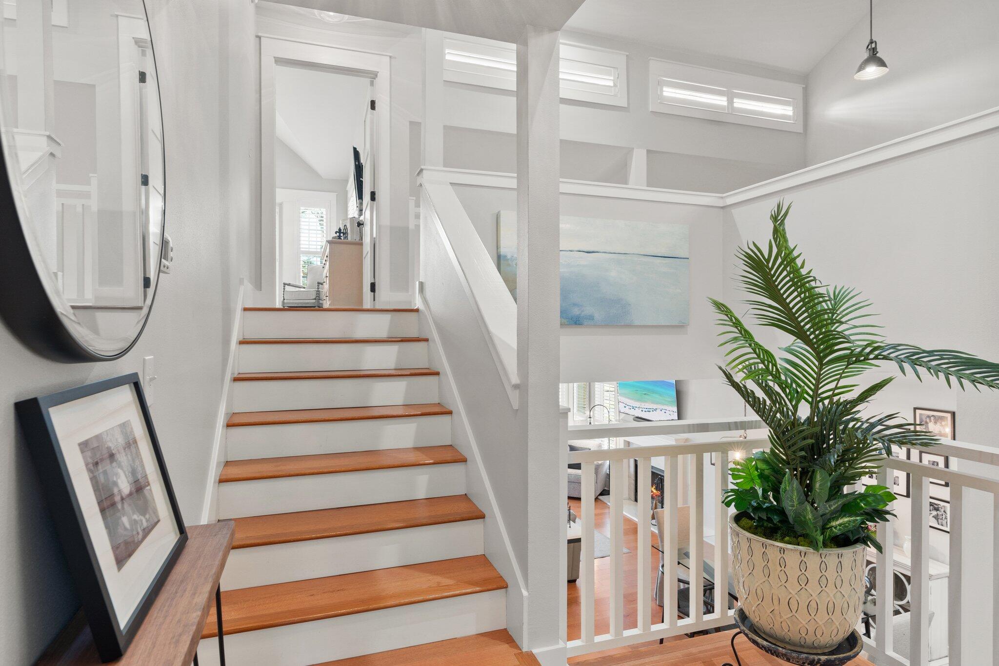 55 Vantage Point Miramar Beach, FL 32550 - Photo 23 of 38 a view of entryway and hall with wooden floor