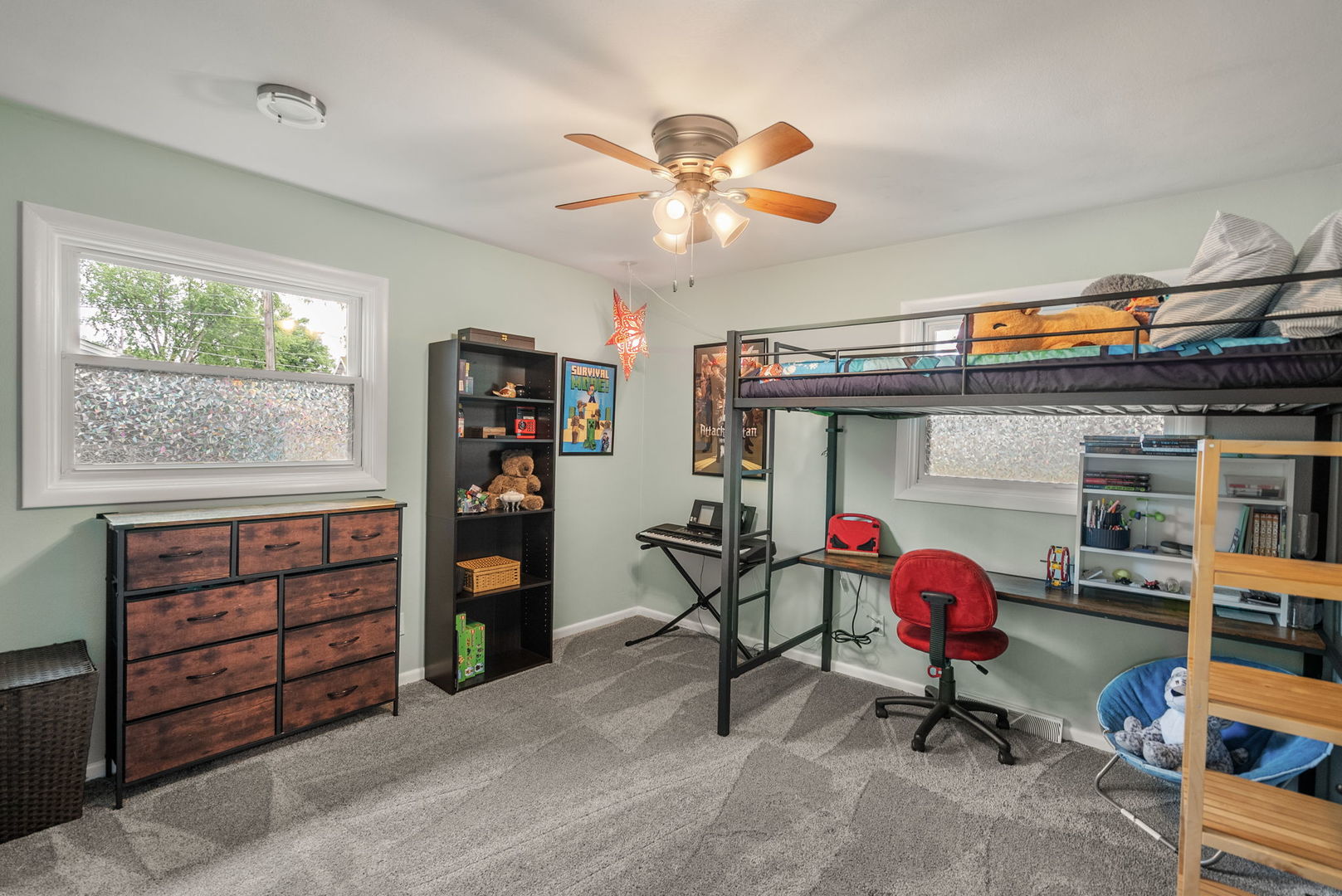 1435 26th Avenue Moline, IL 61265 - Photo 15 of 38 a view of a workspace with furniture and a window
