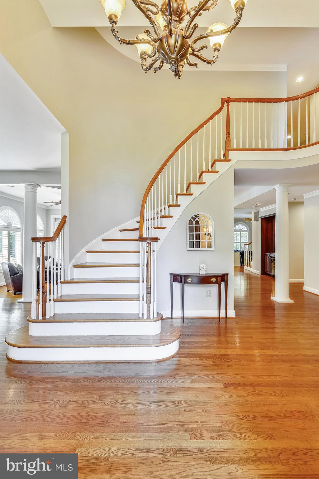 1211 Algonquin Road Crownsville, MD 21032 - Photo 5 of 97 Foyer with Rounded Dual Staircase