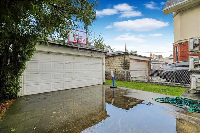 a house view with a garden space